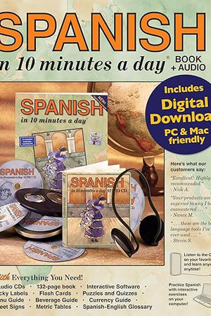 SPANISH in 10 minutes a day BOOK + AUDIO