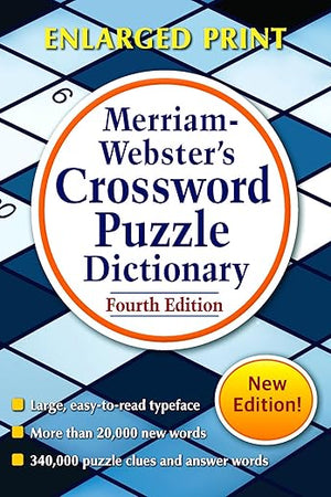 Merriam-Webster's Crossword Puzzle Dictionary, 4th Ed., Enlarged Print Edition, Newest Edition (Trade Paperback)