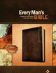 Every Man's Bible: New Living Translation, Deluxe Explorer Edition (LeatherLike, Brown) – Study Bible for Men with Study Notes, Book Introductions, and 44 Charts