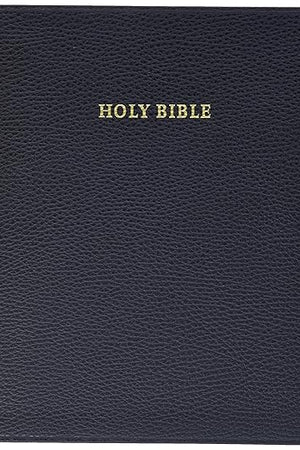 NKJV Aquila Wide Margin Reference Bible, Black Calf Split Leather, Red-letter Text, NK744:XRM