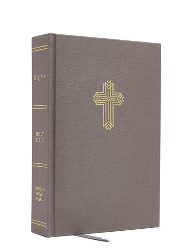 NRSV, Catholic Bible, Journal Edition, Cloth over Board, Gray, Comfort Print: Holy Bible