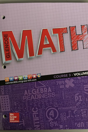 Glencoe Math 2016, Course 3 Student Edition, Volume 1 (Gc Maths)
