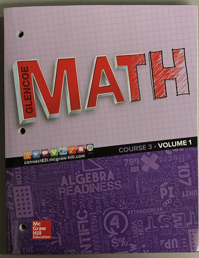 Glencoe Math 2016, Course 3 Student Edition, Volume 1 (Gc Maths)