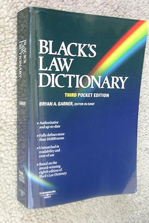Black's Law Dictionary (Pocket), 3rd Edition