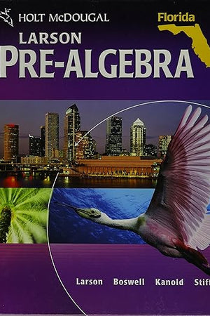 Holt McDougal Pre-Algebra: Student Edition 2011