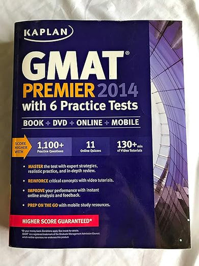 Kaplan GMAT Premier 2014 with 6 Practice Tests: book + online + DVD + mobile