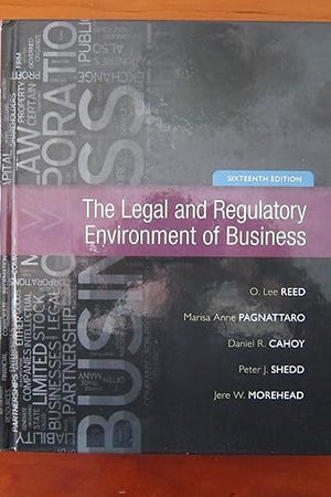 The Legal and Regulatory Environment of Business