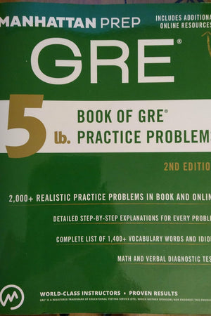 5 lb. Book of GRE Practice Problems (Manhattan Prep 5 lb Series)
