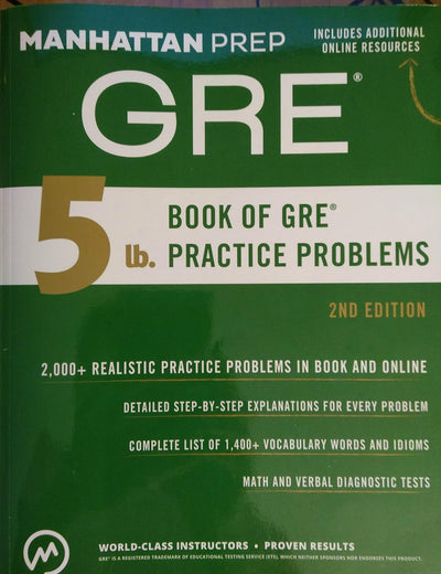 5 lb. Book of GRE Practice Problems (Manhattan Prep 5 lb Series)