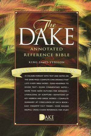 Dake Annotated Reference Bible-KJV-Large Print
