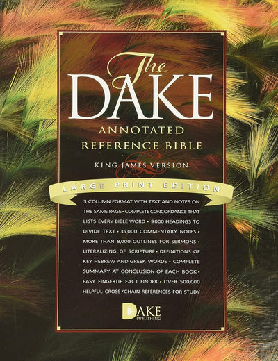 Dake Annotated Reference Bible-KJV-Large Print