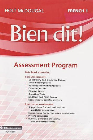 Assessment Program (Bien Dit!, Level 1) (French Edition)