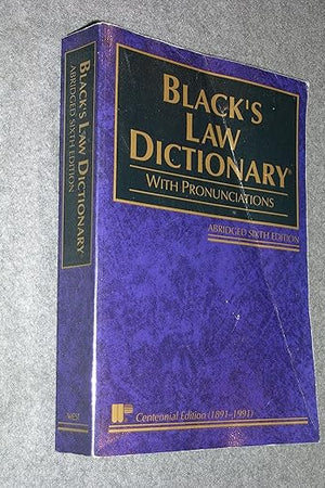 Black's Law Dictionary: Definitions of the Terms and Phrases of American and English Jurisprudence, Ancient and Modern